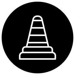 Traffic cone Vector Icon Design Illustration