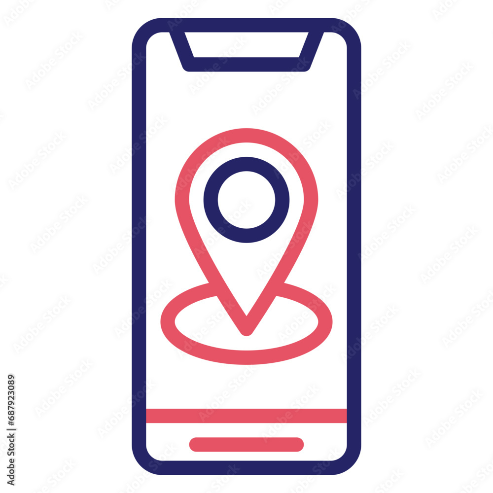 Sticker Mobile GPS Icon