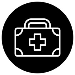 First aid kit Vector Icon Design Illustration