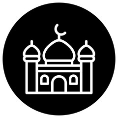 Mosque Vector Icon Design Illustration
