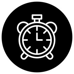 Alarm clock Vector Icon Design Illustration
