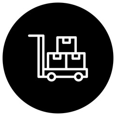 Trolley Vector Icon Design Illustration