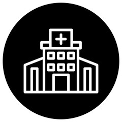 Hospital Vector Icon Design Illustration