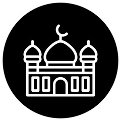 Mosque Vector Icon Design Illustration