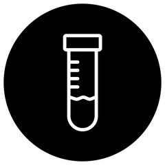 Test tube Vector Icon Design Illustration