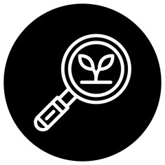 Eco search Vector Icon Design Illustration