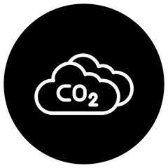 Carbon dioxide Vector Icon Design Illustration