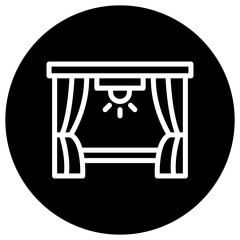 Stage Vector Icon Design Illustration