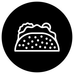 Taco Vector Icon Design Illustration