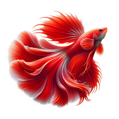 Obraz premium Pez Guppy, Encanto Acuático: Aislado en un Mundo de Serenidad