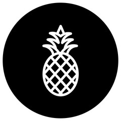 Pineapple Vector Icon Design Illustration