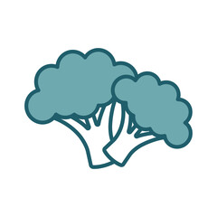 broccoli icon vector design template simple and clean