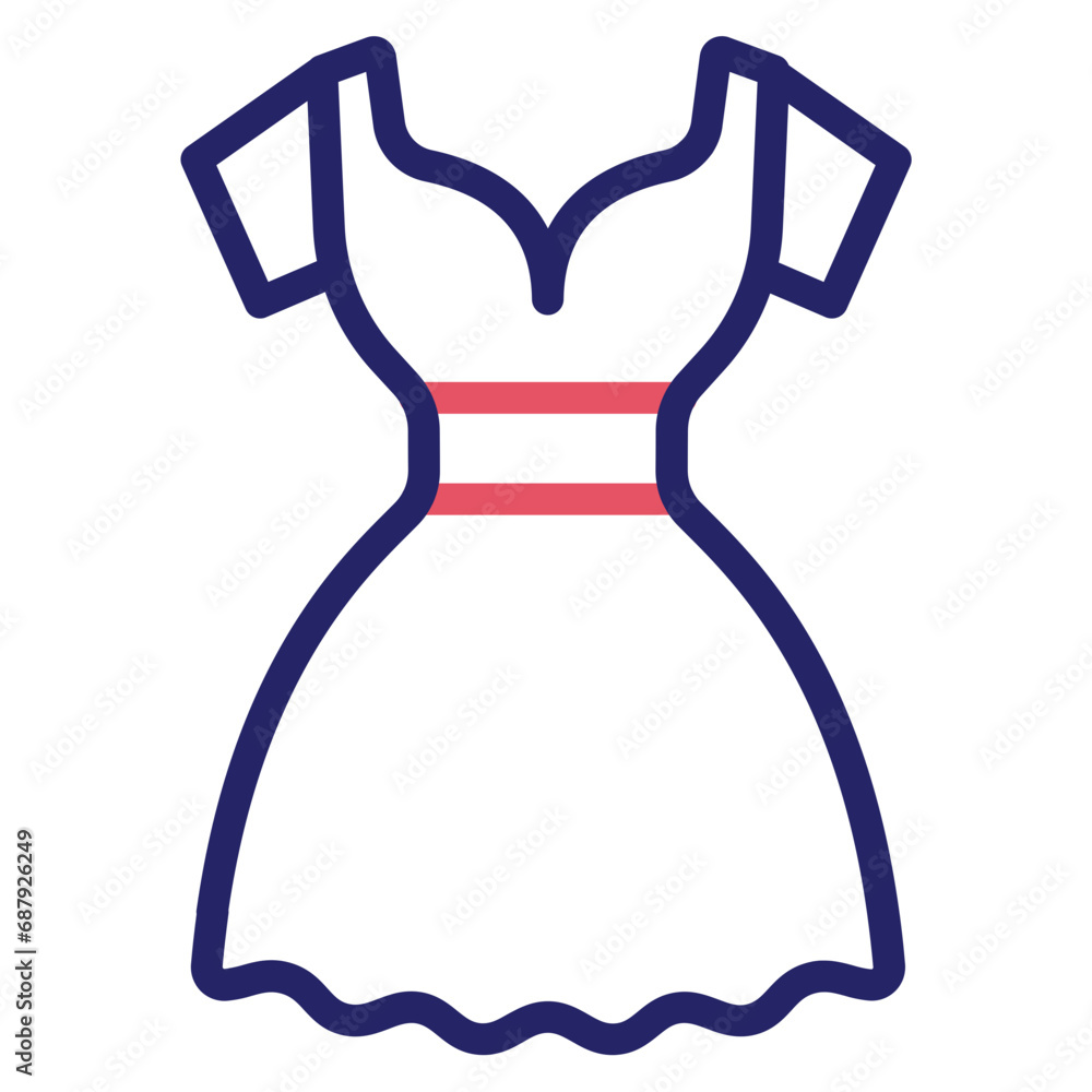 Canvas Prints Party Dress Icon