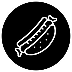Hot dog Vector Icon Design Illustration