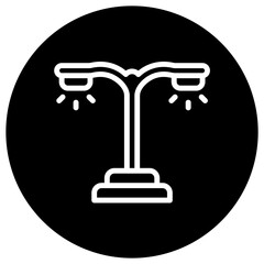Street light Vector Icon Design Illustration
