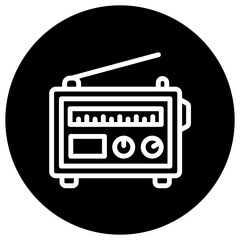 Radio Vector Icon Design Illustration