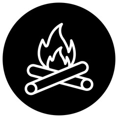 Bonfire Vector Icon Design Illustration
