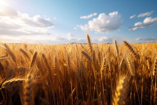 Wheat fields. Agriculture. Harvest. 