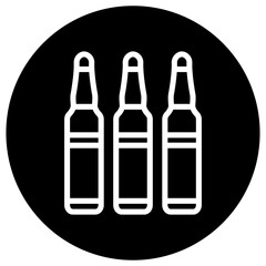 Ampoule Vector Icon Design Illustration