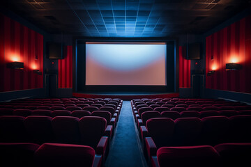 the screen in the cinema