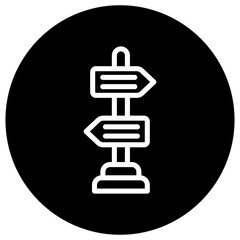 Direction Vector Icon Design Illustration