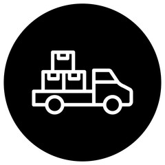 Delivery Truck Vector Icon Design Illustration