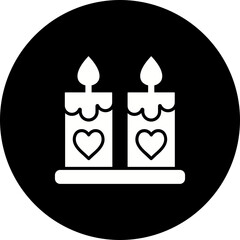 Obraz premium Candle Icon