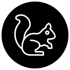 Squirrel Vector Icon Design Illustration