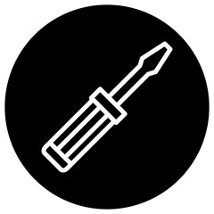 Screwdriver Vector Icon Design Illustration