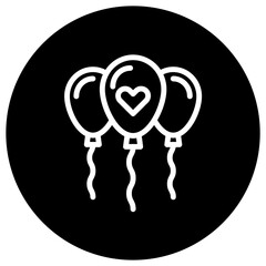 Balloons Vector Icon Design Illustration