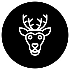 Reindeer Vector Icon Design Illustration