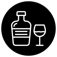 Cognac Vector Icon Design Illustration