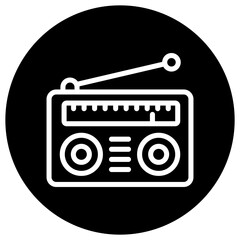 Radio Vector Icon Design Illustration