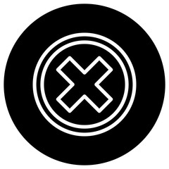 Obraz premium Close Vector Icon Design Illustration