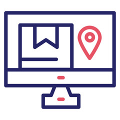 Online Shipment Tracking Icon