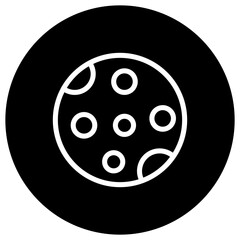 Full Moon Vector Icon Design Illustration