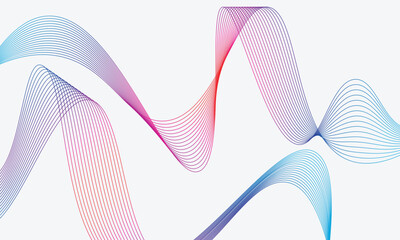 Abstract wave lines background