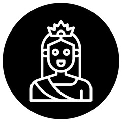 Queen Vector Icon Design Illustration