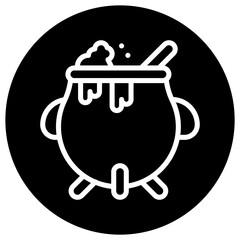 Cauldron Vector Icon Design Illustration