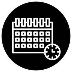 Calander Vector Icon Design Illustration