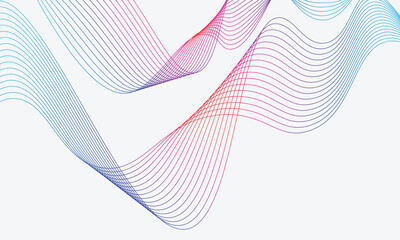 Abstract wave lines background