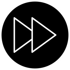 Forward Vector Icon Design Illustration