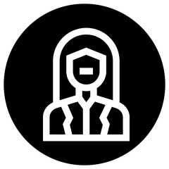 Obraz premium Female Vector Icon Design Illustration