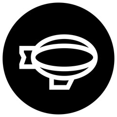 Flying Airship Vector Icon Design Illustration © Graphixs Art