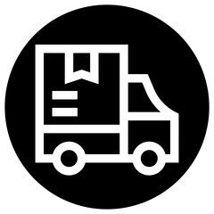 Delivery Truck Vector Icon Design Illustration