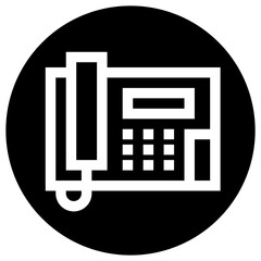 Landline Vector Icon Design Illustration