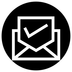 Verified Email Vector Icon Design Illustration