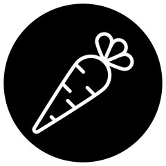 Carrot Vector Icon Design Illustration