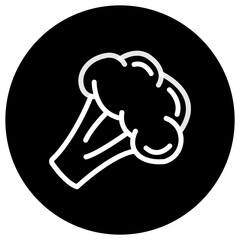 Broccoli Vector Icon Design Illustration