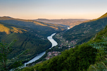 Fototapeta na wymiar Viewpoint on the river Drina